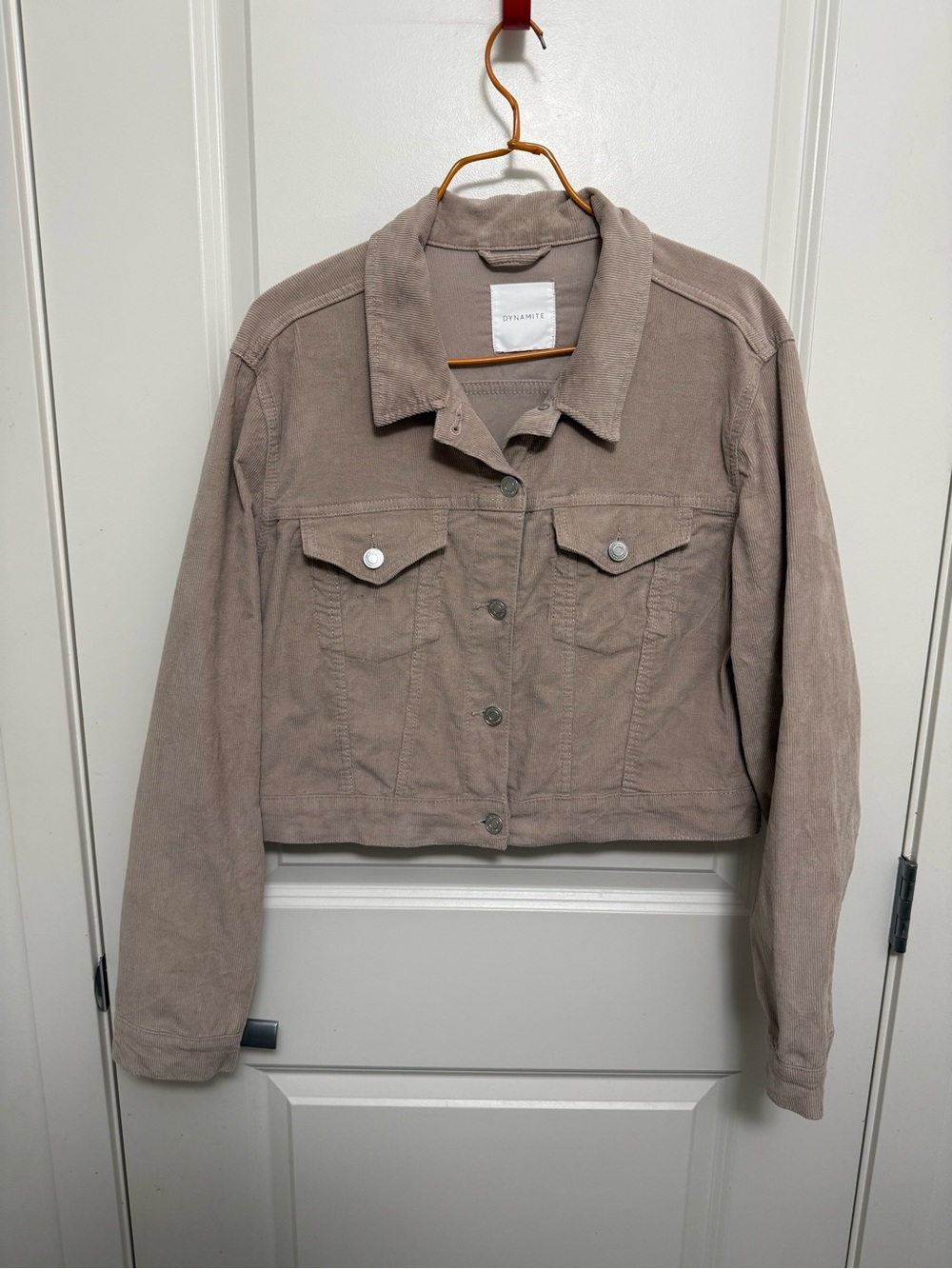 Dynamite Women's Cropped Corduroy Jacket in size L